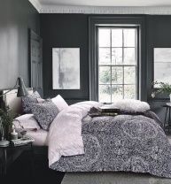 Постельное белье Черно белое Орнамент изображение