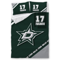 Постельное бельё ХК Даллас Старз от интернет-магазина Галактика текстиля Фотография Постельное бельё ХК Даллас Старз