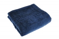 Полотенце темно-синее махровое от интернет-магазина Галактика текстиля Полотенце темно-синее махровое фотография