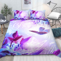 Фото Постельное белье Лавандовые бабочки