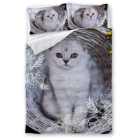 Фотография Постельное бельё С принтом Кошки