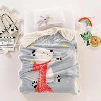 Плед Белый медведь от интернет-магазина Галактика текстиля Изображение Плед Белый медведь