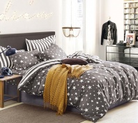 Постельное белье Tango Твил звезды серое изображение