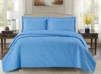 Покрывало Стеганое SL Голубое от интернет-магазина Галактика текстиля картинка Покрывало Стеганое SL Голубое