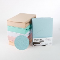 Простыня на резинке трикотажная (PT голубая) от интернет-магазина Галактика текстиля Простыня на резинке трикотажная (PT голубая) фотография