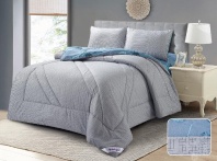 Постельный набор Tango Серый однотонный купить в интернет магазине||Галактика текстиля Фото Постельный набор Tango Серый однотонный