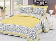 картинка Покрывало Patchwork жёлтое