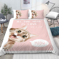 Постельное бельё Кошки и прикол изображение
