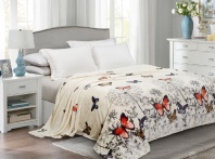 Плед Бабочки на одуванчиках от интернет магазина galatekstil.ru Фотография Плед Бабочки на одуванчиках