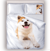 Постельное бельё Акита ину от интернет-магазина Галактика текстиля Фото Постельное бельё Акита ину от интернет-магазина Галактика текстиля