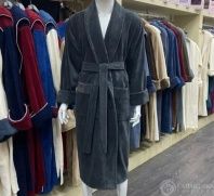 Картинка Халат мужской Hobby серый 