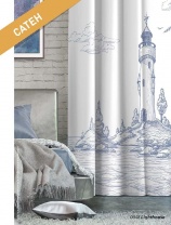 Фотография Штора Волшебная ночь Сатен Lighthouse 