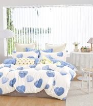 Постельное белье Голубые сердечки изображение