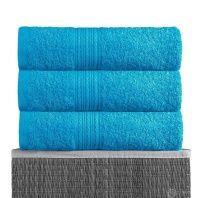 Фото Простыня махровая Бирюзовая хлопок