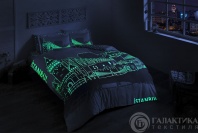 Постельное бельё ISTANBUL бирюзовое светящееся изображение