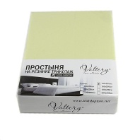 Простыня на резинке трикотажная PT салатовая от интернет-магазина Галактика текстиля Простыня на резинке трикотажная PT салатовая фотография