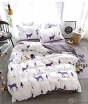 Постельное белье софткоттон Олени от интернет-магазина Галактика текстиля Фотография Постельное белье софткоттон Олени