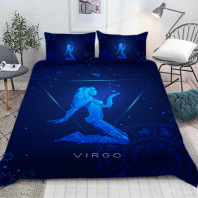 Фото Постельное бельё Дева синее