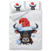 Картинка Постельное бельё Новогодний бычок 