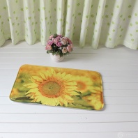 Коврик для ванной Подсолнухи от интернет-магазина Галактика текстиля Фото Коврик для ванной Подсолнухи
