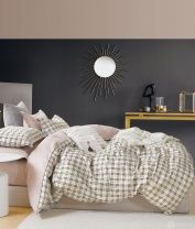 Постельное белье Tango белое Клетчатое изображение