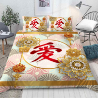 Постельное бельё Иероглиф Счастье изображение