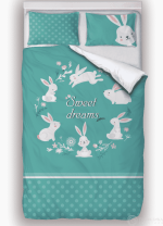 Фотография Постельное белье Цветочный зайка