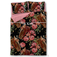  Постельное бельё С принтом Лошадей Евро фото