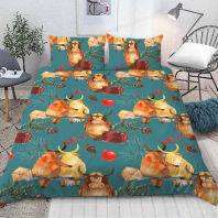 Картинка Постельное белье Бычок и Коровка = Любовь 