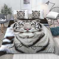 Постельное белье Дикий белый тигр изображение