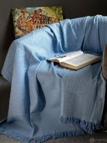 картинка Покрывало Вафельное голубое