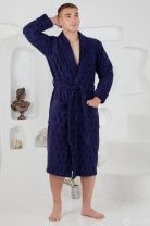 Картинка Халат мужской AMBIANCE темно-синий 