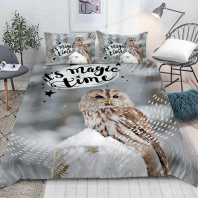  Постельное белье Зимнее очарование Сова Изображение