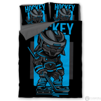 Постельное бельё Хоккей с шайбой от интернет-магазина Галактика текстиля Фотография Постельное бельё Хоккей с шайбой