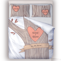 Постельное бельё 5 лет совместной жизни от интернет-магазина Галактика текстиля Постельное бельё 5 лет совместной жизни изображение