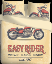 Фотография Постельное белье Мотоспорт