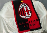 Полотенце пляжное Футбольный клуб Милан от интернет-магазина Галактика текстиля Полотенце пляжное Футбольный клуб Милан фото