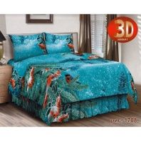 Постельное белье Снегири от интернет-магазина Галактика текстиля Постельное белье Снегири Изображение