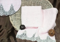 Набор полотенец Barracouta розовые от интернет-магазина Галактика текстиля Набор полотенец Barracouta розовые фотография