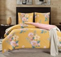 Постельное белье Valtery Цветы на желтом изображение