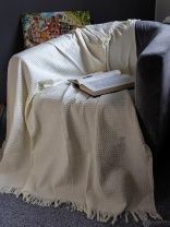 картинка Покрывало  Вафельное dreams серый крем