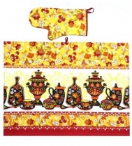 Комплект для кухни Русский стиль (полотенце, рукавица) Фото