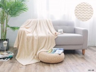 Плед Роял плюш слоновая кость от интернет магазина galatekstil.ru Фотография Плед Роял плюш слоновая кость