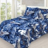 Постельное белье Сова в заснеженном лесу от интернет-магазина Галактика текстиля Постельное белье Сова в заснеженном лесу Изображение