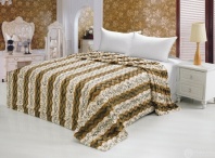 Покрывало мех Рысь кофе от интернет-магазина Галактика текстиля картинка Покрывало мех Рысь кофе