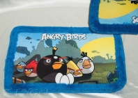 Коврик для ванной Angry birds от интернет-магазина Галактика текстиля Фотография Коврик для ванной Angry birds